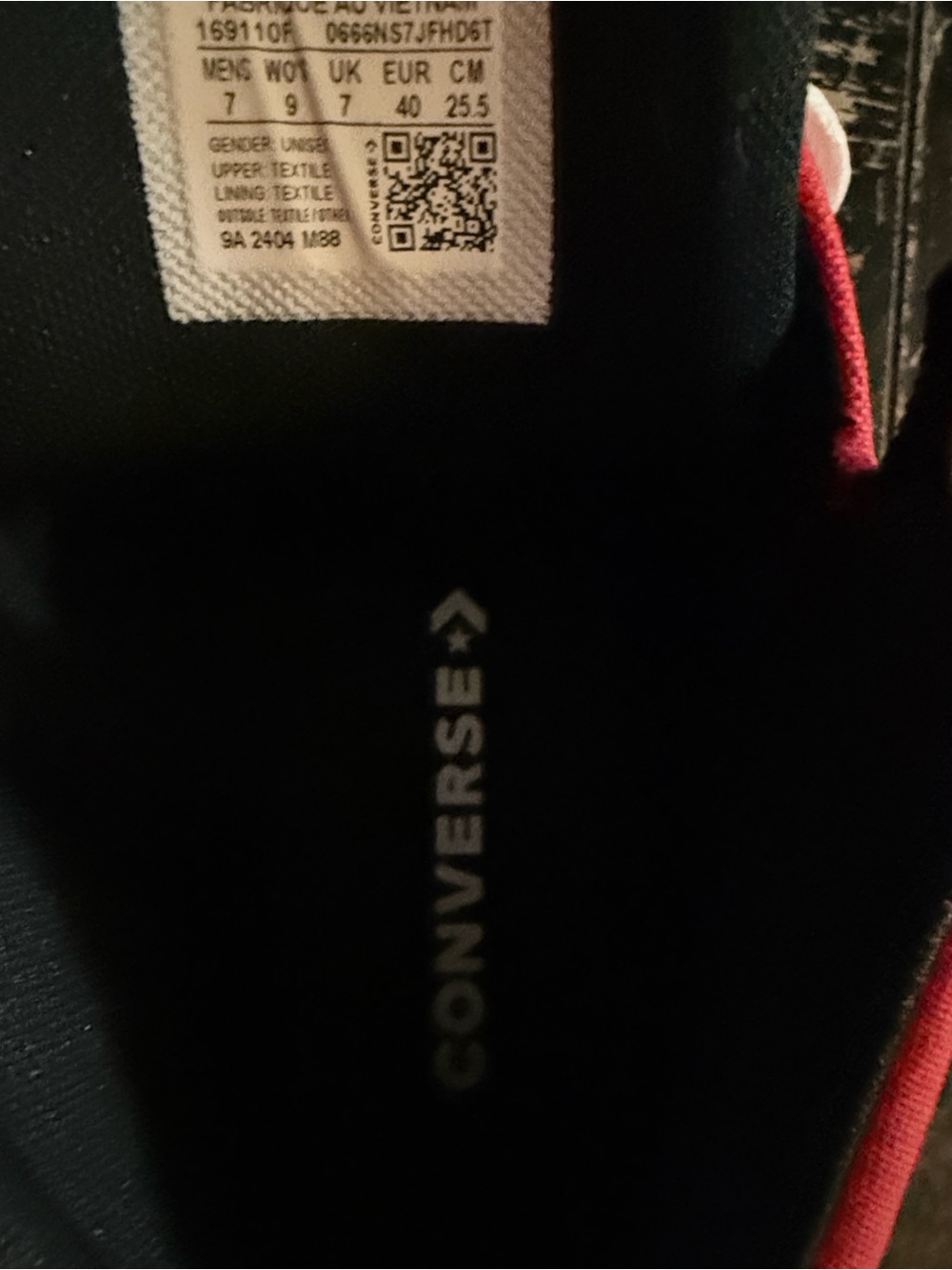 Converse Red & Black High-Top All Star Sneakers with White Laces - Picture 6 of 6